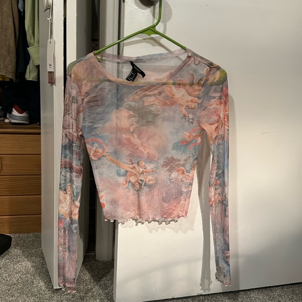 Forever 21 - Mesh Crop long sleeve